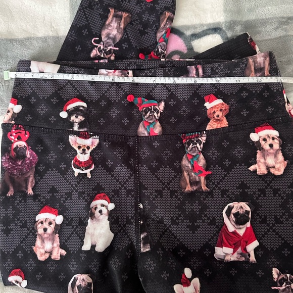 EVCR Christmas dogs print leggings yoga pants - Picture 12 of 14